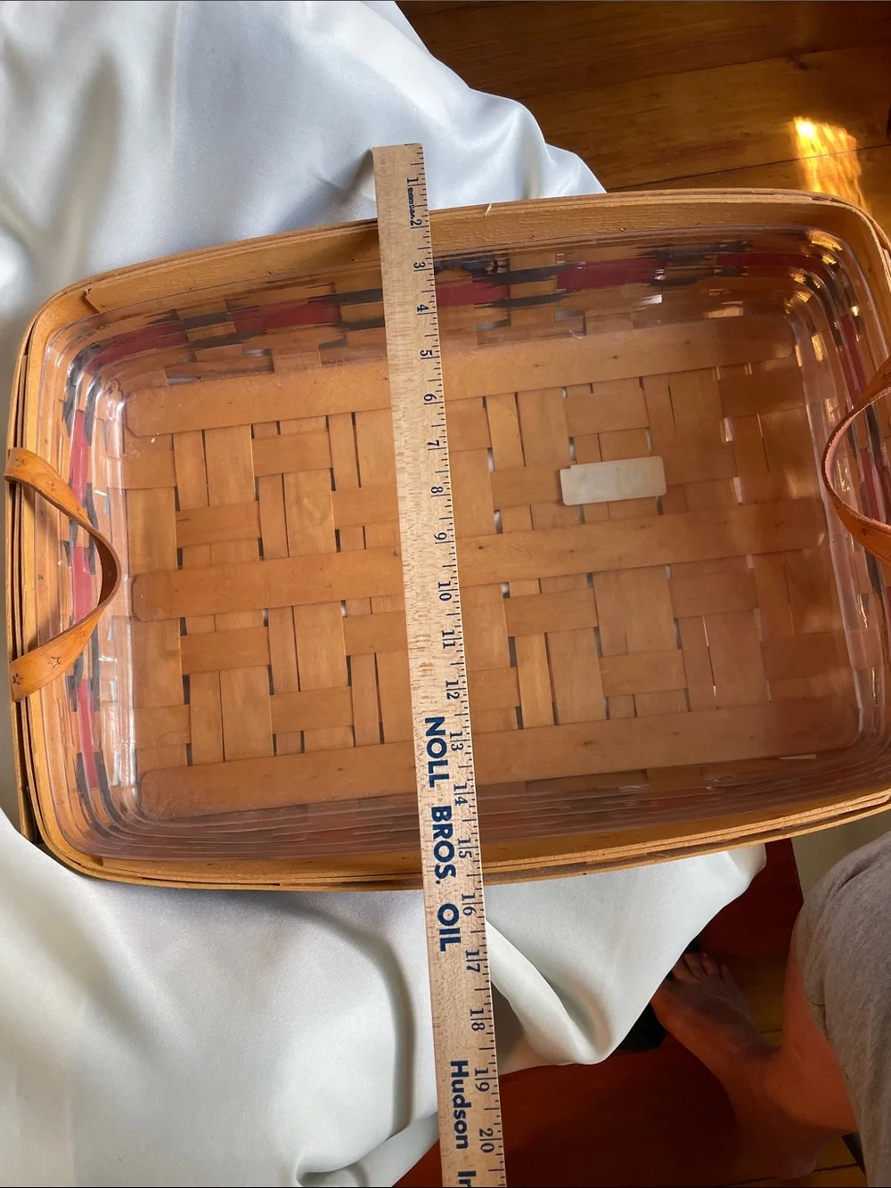 Longaberger 2000 Hostess Serving Tray with Protector.